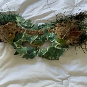 Earth goddess face mask costume accessary.